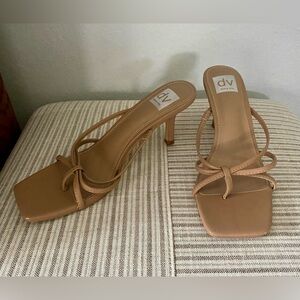 Nude Dolce Vita kitten heel sandals
